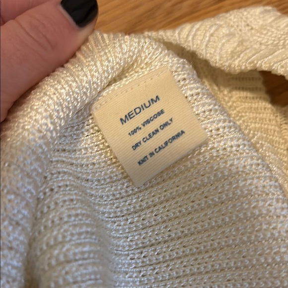 Cream Ribbed Tank Top - Picture 4 of 4